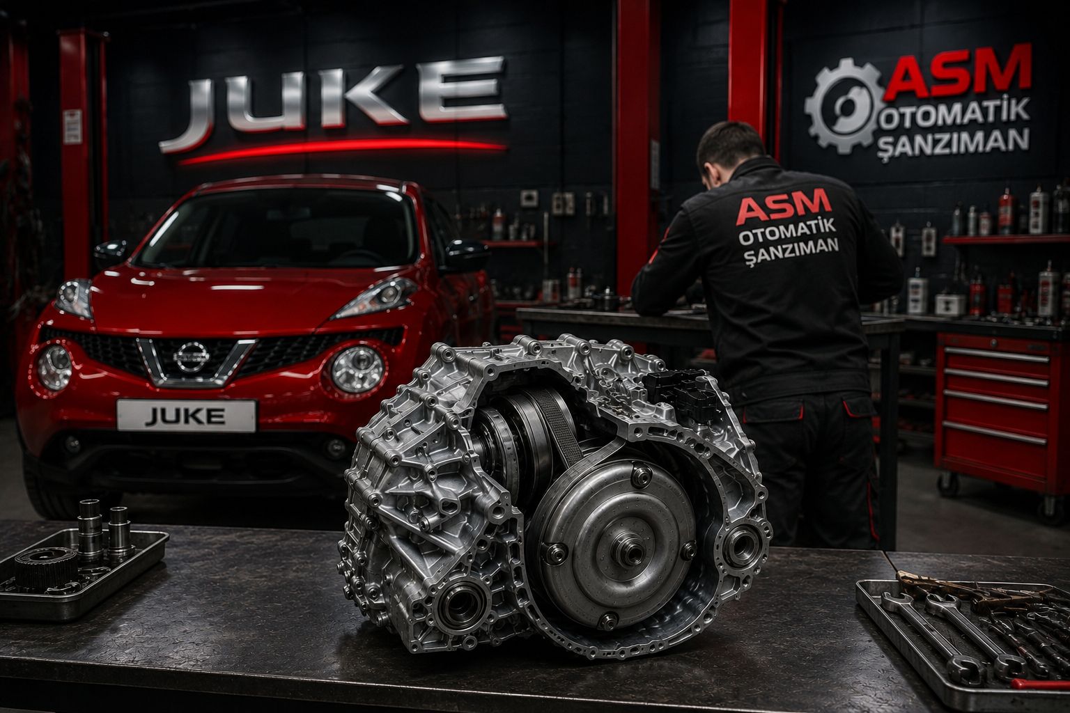 Nissan Juke CVT Otomatik Şanzıman Tamir Bakım Revizyon Servisi