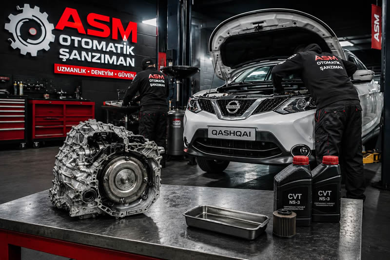 Nissan Qashqai 1.6 Dizel CVT Otomatik Şanzıman Tamir Bakım Revizyon